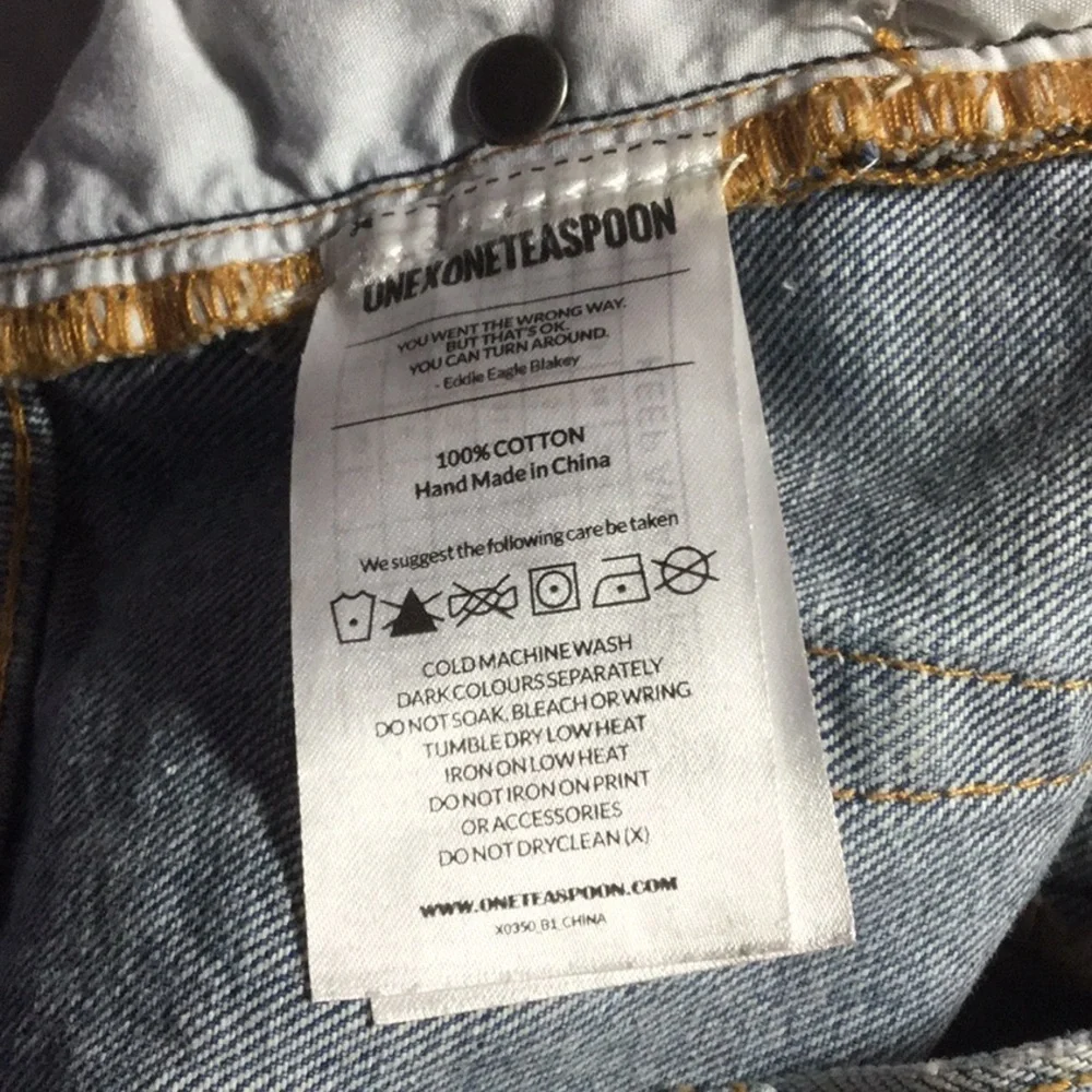 One Teaspoon Blue Hart Outlaw Shorts 25 Runs BIG